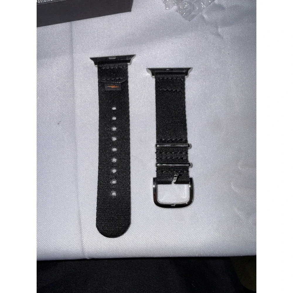 Shinola Detroit 20mm Nylon Watch Strap Black for Apple Watch (38-42mm)